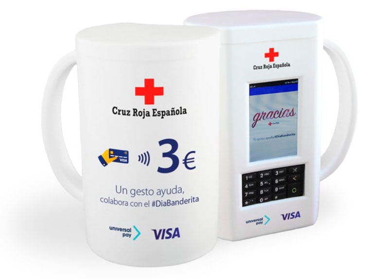 Nuevo sistema de donación contactless de Cruz Roja