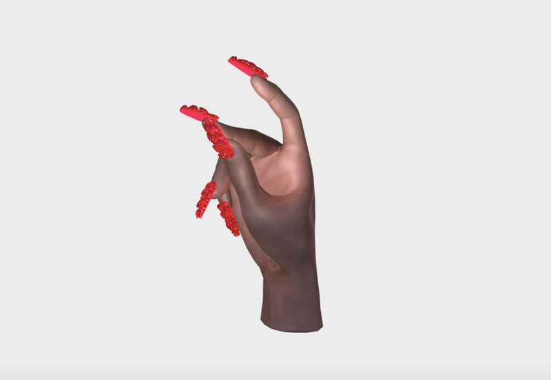 Filtro de realidad aumentada en Instagram para uñas