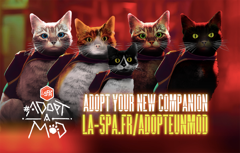 Cinco gatitos se cuelan en el videojuego Stray