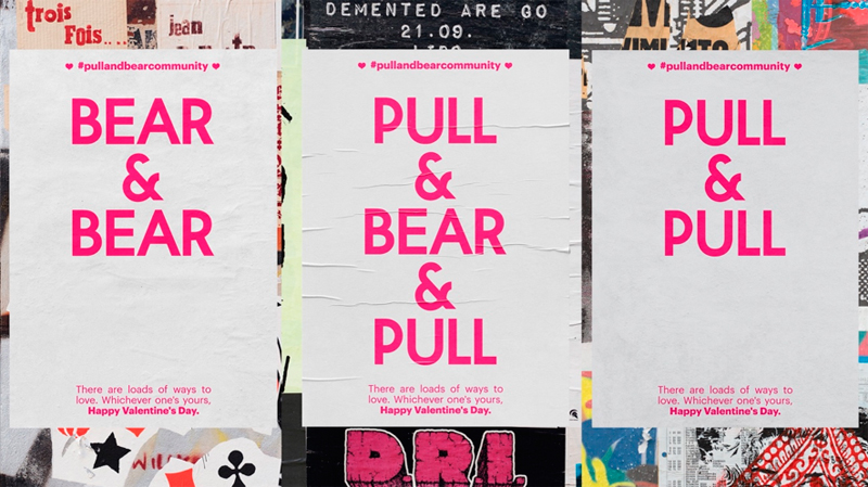 Pull&Bear reinterpreta su logo por San Valentín