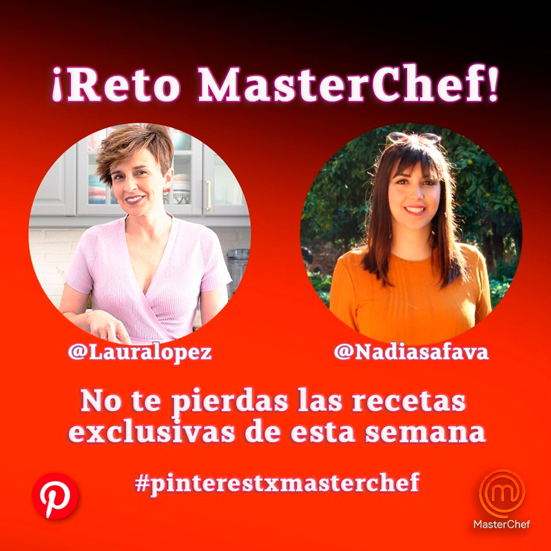 Challenge de Masterchef y Pinterest para creadores gastronómicos