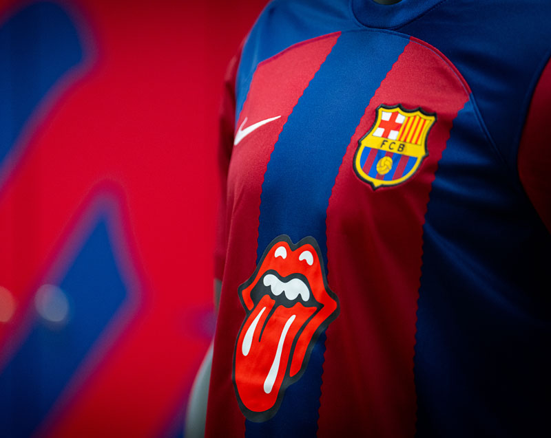 El Barça lucirá la lengua de los Rolling Stones