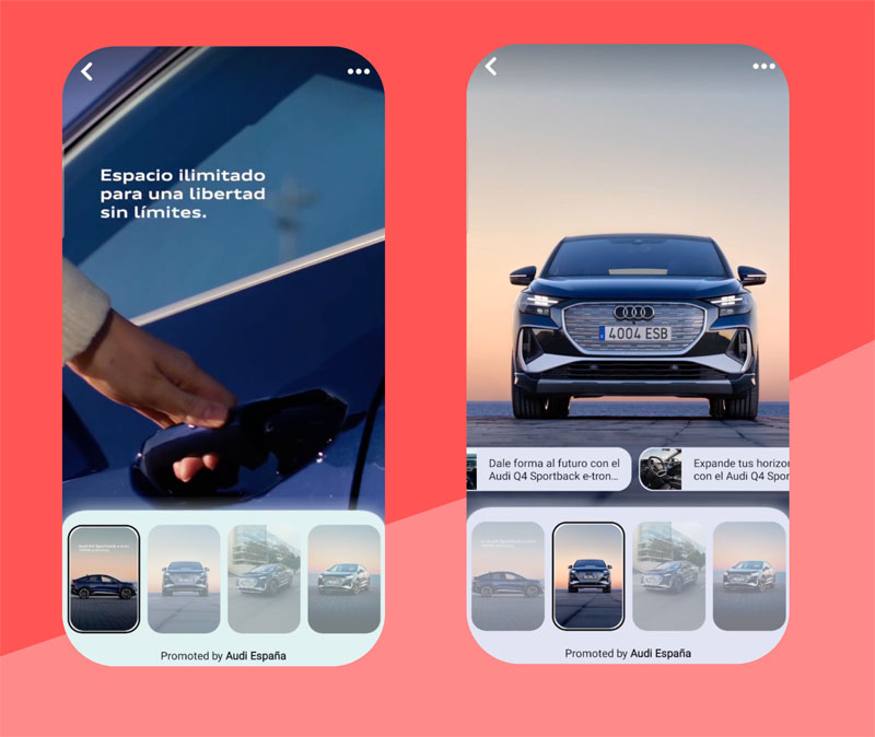Audi lanza una campaña de Showcase Ads en Pinterest