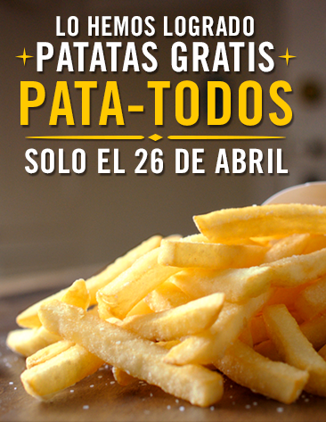 Patatas gratis en Burger King