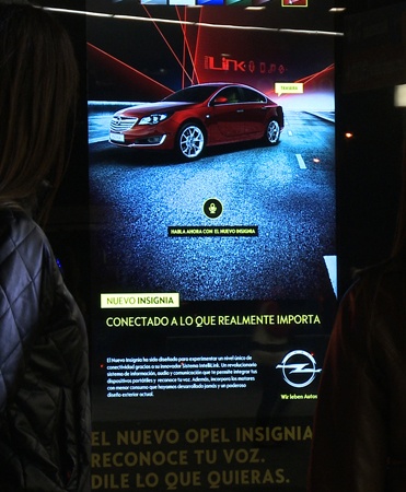 El mupi interactivo de Opel