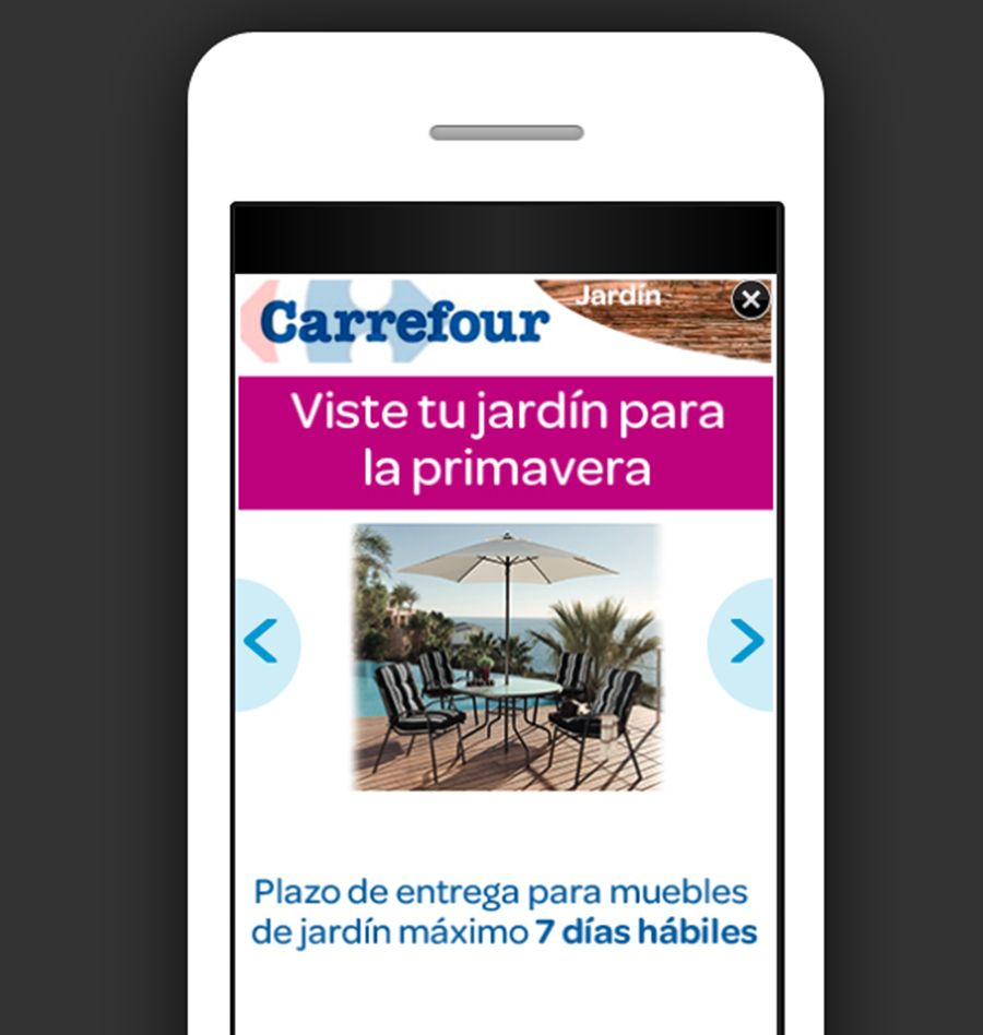 Campaña mobile de Carrefour