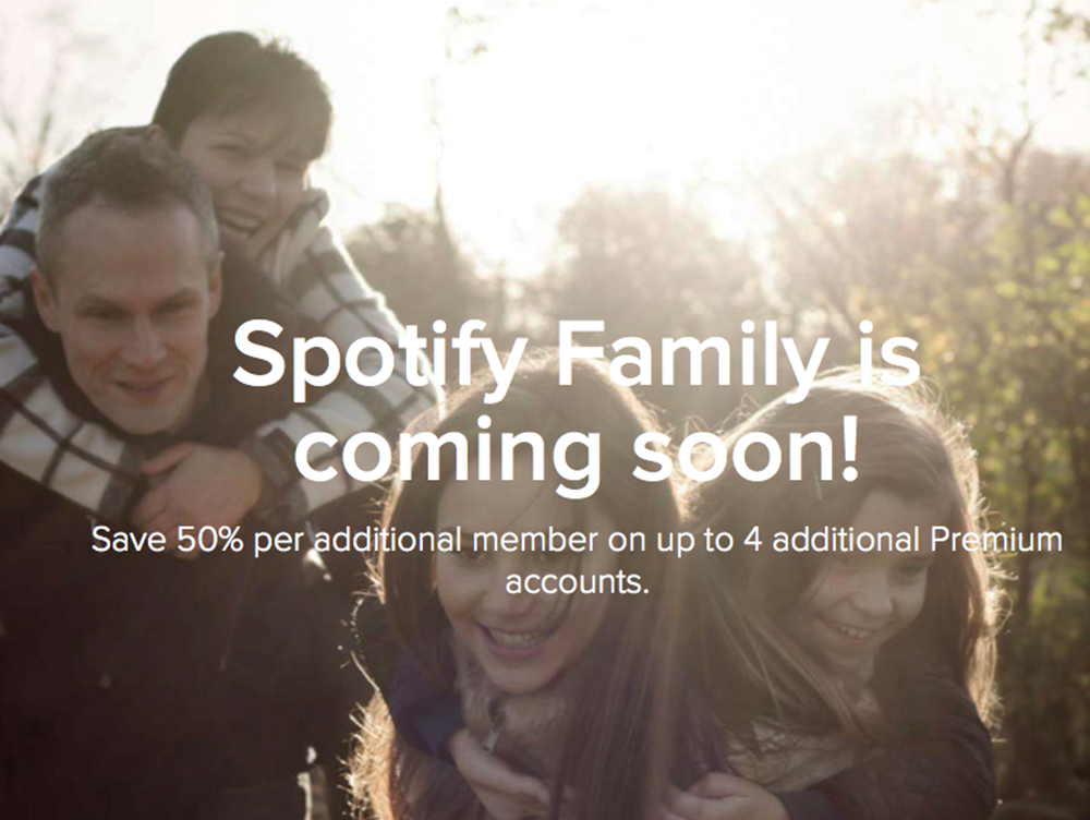 Spotify Family, sin berrinches en casa