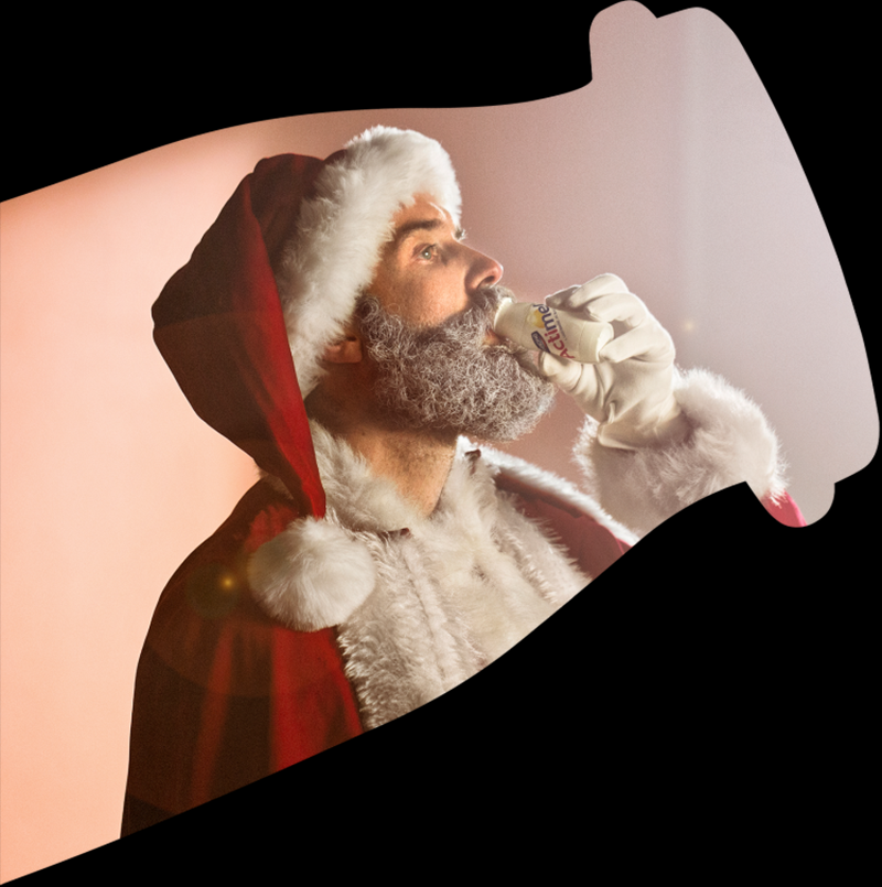 Papá Noel se pone las pilas con Actimel