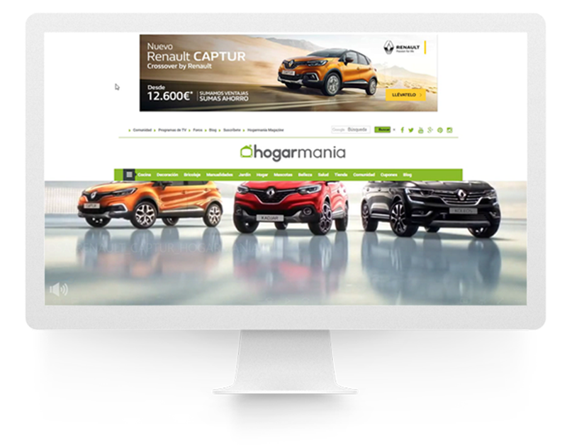 Smartclip y Renault, pioneros en el uso del 'On Screen Ad'