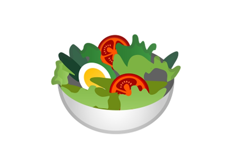 Cambios en el emoji de ensalada para complacer a los veganos