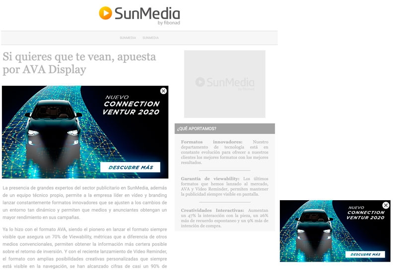 SunMedia lanza un nuevo formato de Display siempre visible