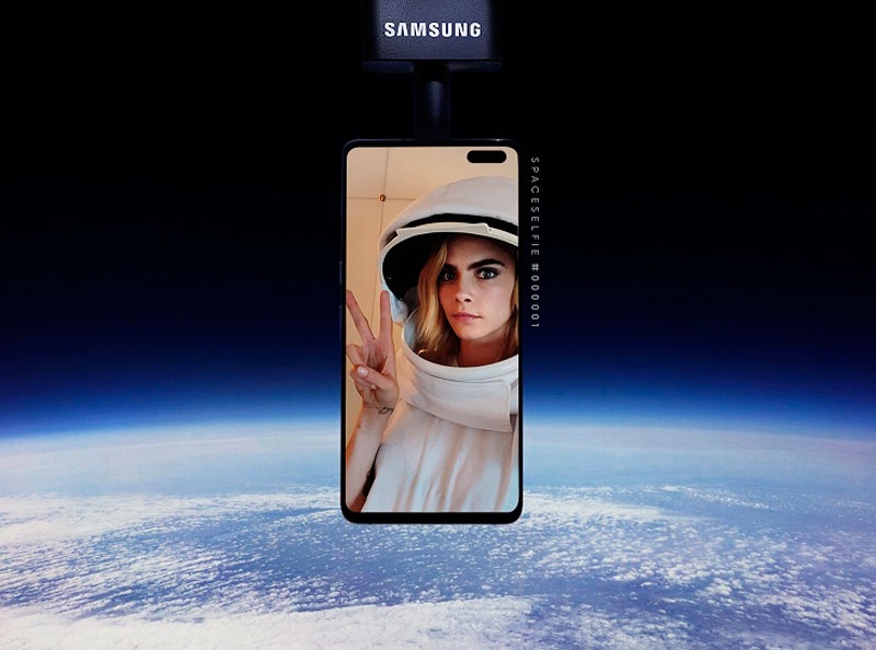Samsung presenta el primer selfie enviado al espacio