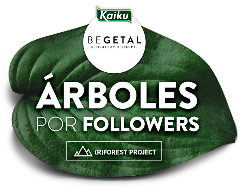 Kaiku Begetal convierte seguidores en metros de bosque reforestado