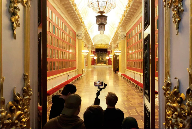 La grandeza del Museo Hermitage grabada en una sola toma