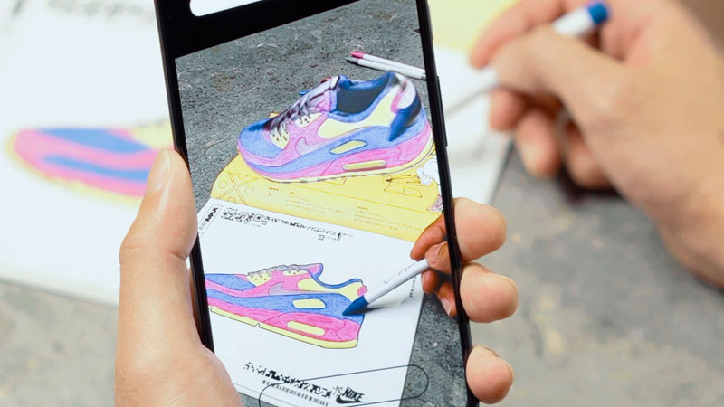 caravana Asumir El principio Nike regala un libro para colorear con realidad aumentada, Campañas |  Interactiva