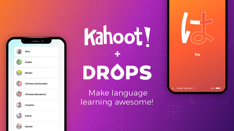 Kahoot! adquiere Drops, app de juegos para aprender idiomas