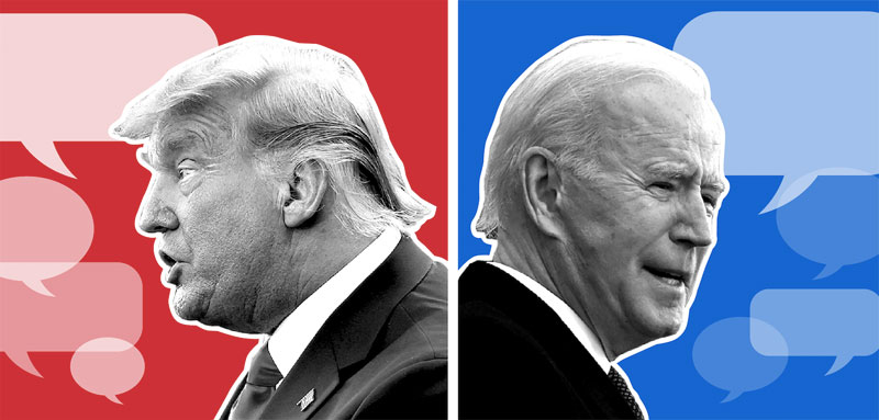 Biden vs Trump, dos estilos opuestos de comunicación