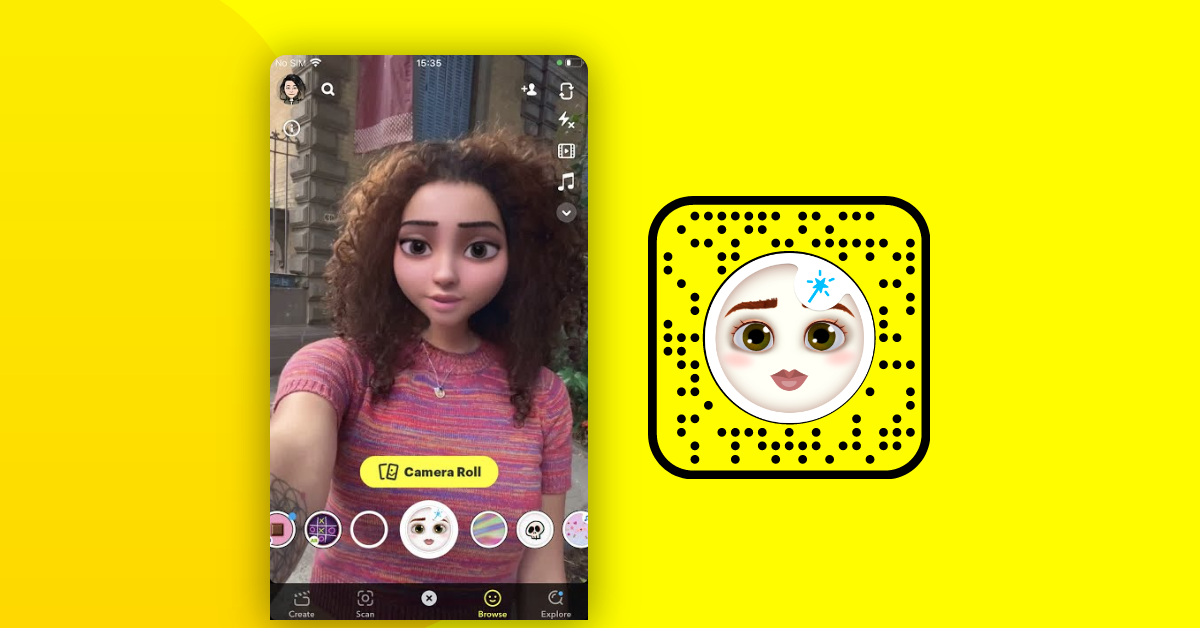 Snapchat lanza una lente para convertirte en dibujo animado