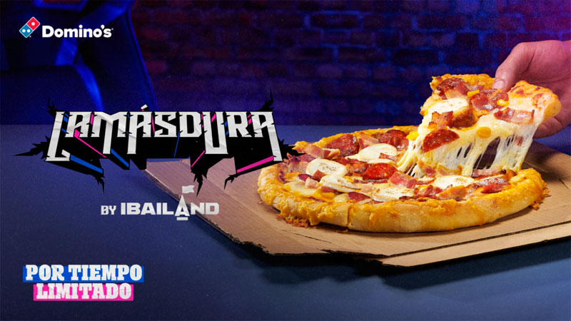 Ibai Llanos crea 'La más dura', la nueva pizza de Dominos