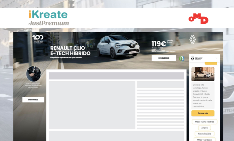 Renault apuesta por el formato programático Skin Conversacional