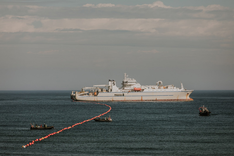 El cable submarino Grace Hopper de Google llega a España