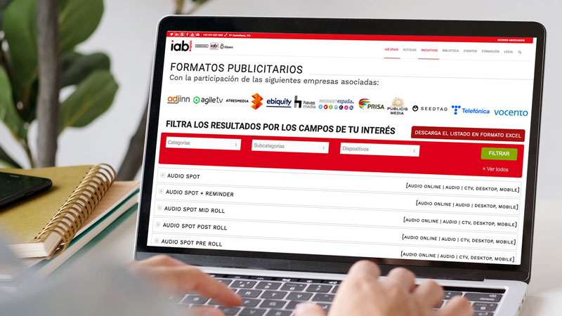IAB Spain lanza un Buscador Online de Formatos Publicitarios