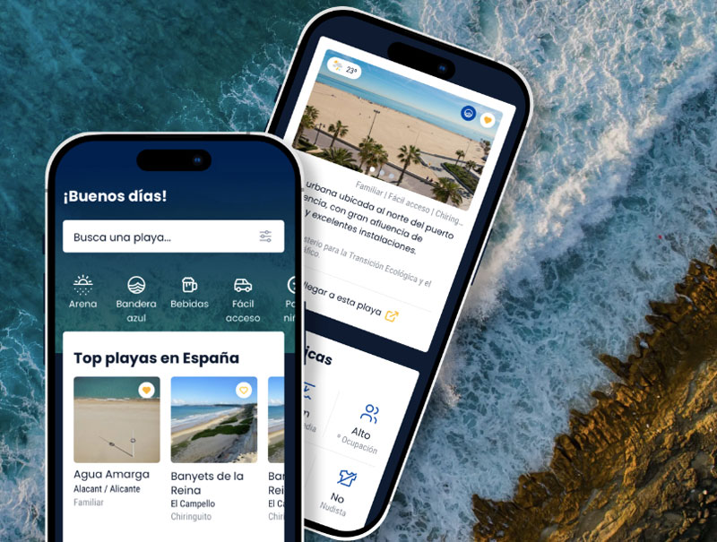 App de eltiempo.es para planificar escapadas a la playa