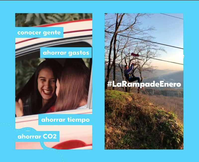 #LaRampadeEnero, campaña navideña de BlaBlaCar en redes